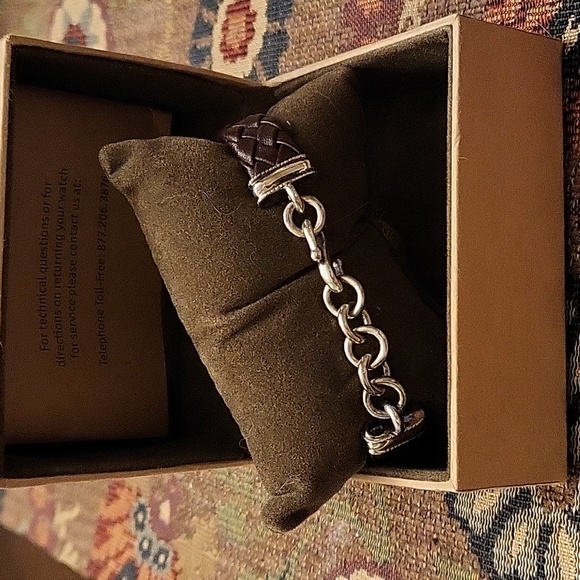 J.Jill (New) Women's Sterling Silver Charm Locket Watch - Picture 2 of 6